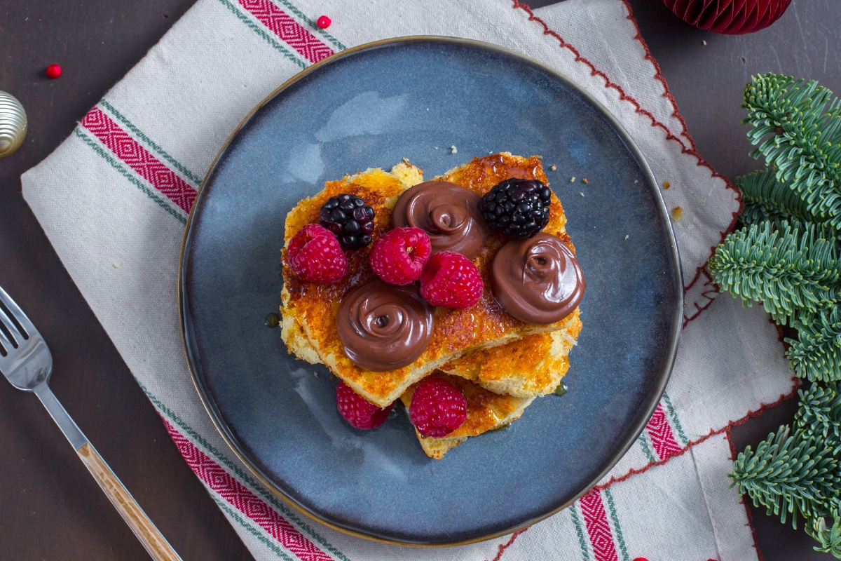 Tostadas francesas de Pandoro con Nutella®