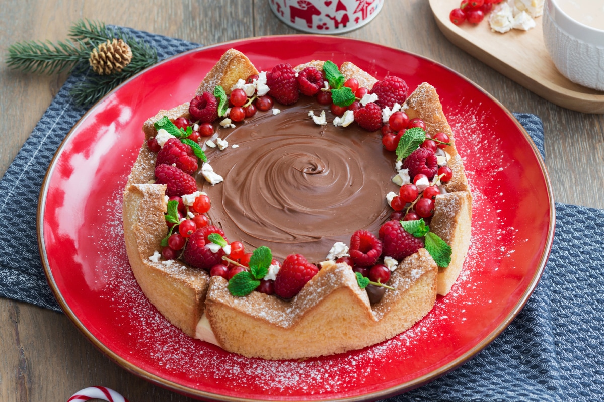 Corona de pandoro con Nutella®