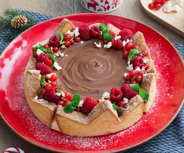 Corona de pandoro con Nutella®