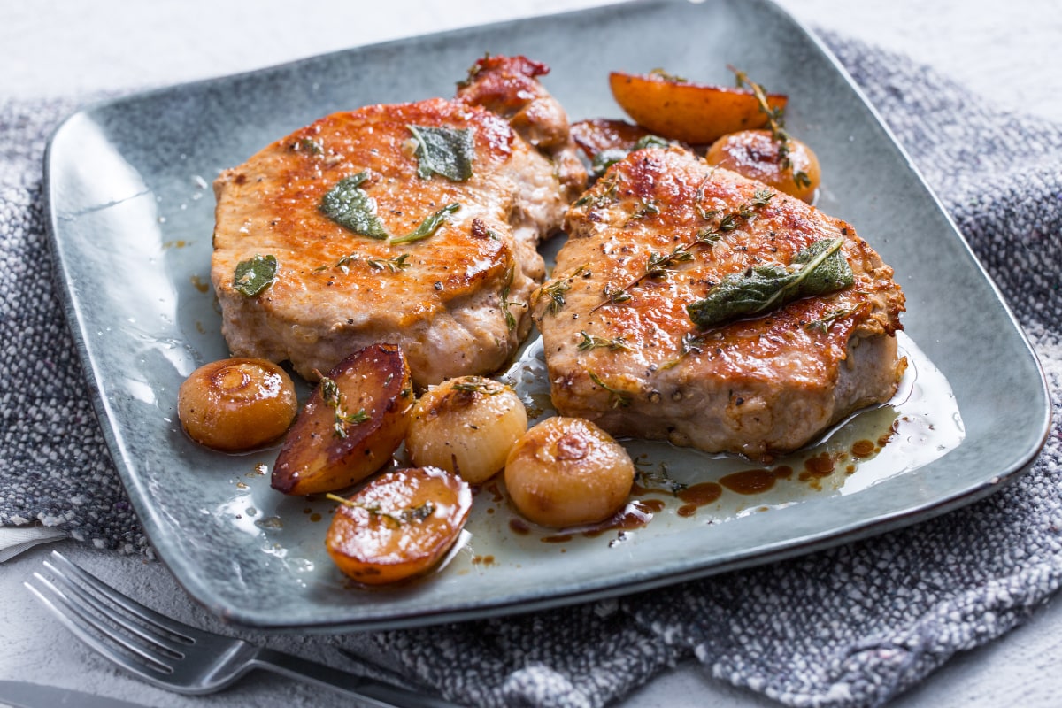 Chuletas de cerdo a la sartén