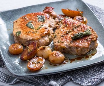 Chuletas de cerdo a la sartén