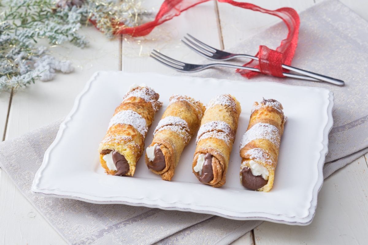 Cannoli de pandoro y Nutella®