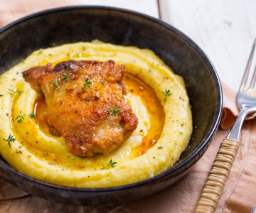 Pollo y puré