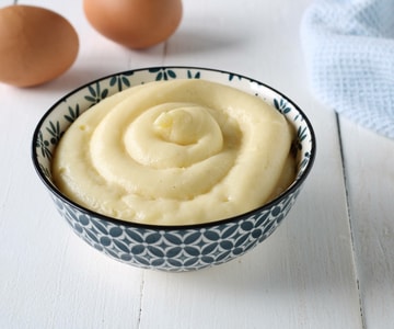 Crema pastelera con huevos enteros