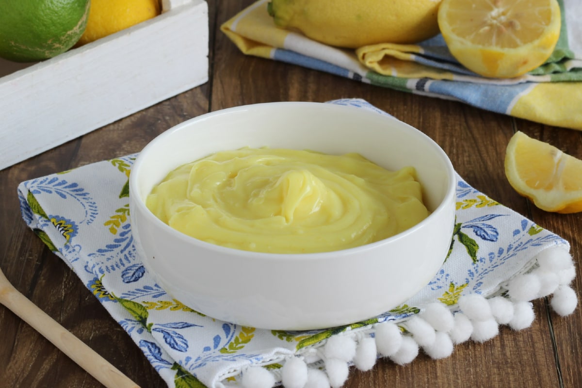 Crema de limón sin huevos
