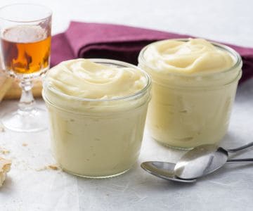 Crema pastelera al ron