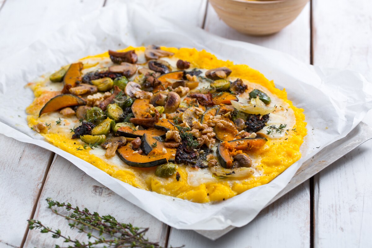 Pizza de polenta