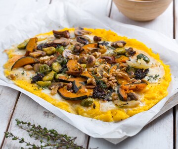 Pizza de polenta