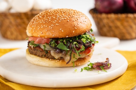 Hamburguesa de champiñones