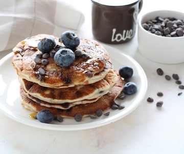 Pancake con yogur griego