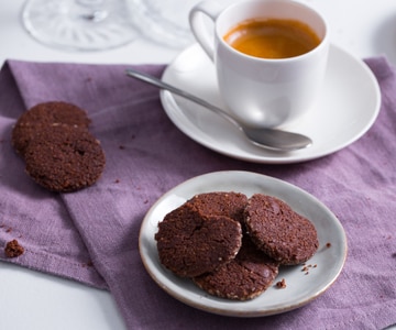 Galletas con chocolate negro y sal rosa del Himalaya