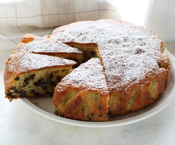 Tarta de yogur con chispas de chocolate