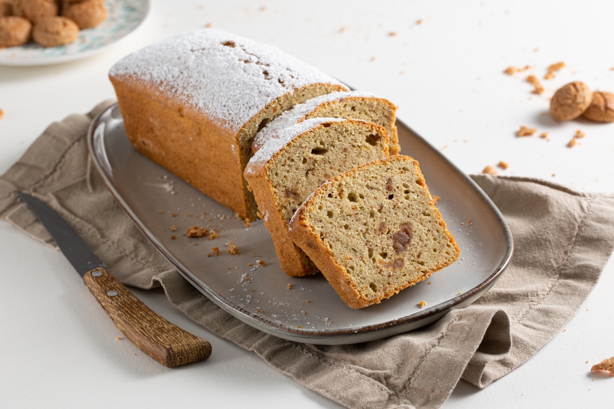 Tarta de amaretti y castañas