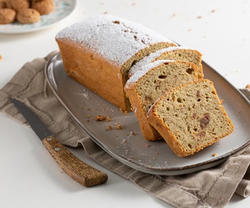 Tarta de amaretti y castañas