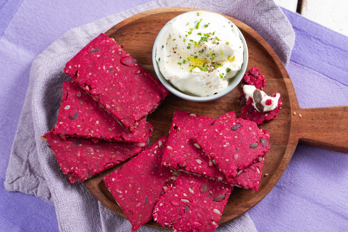 Crackers de remolacha