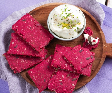 Crackers de remolacha