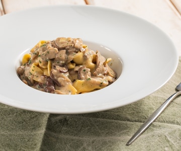 Pappardelle con setas porcini