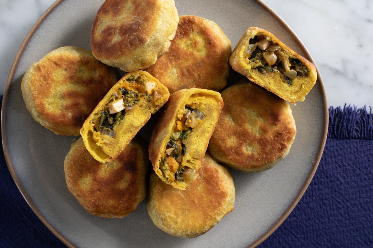 Bollos de verduras al curry