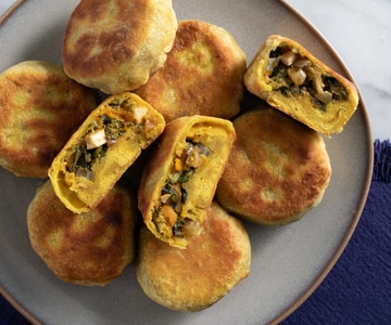 Bollos de verduras al curry