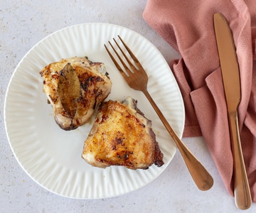 Contramuslos de pollo en sartén