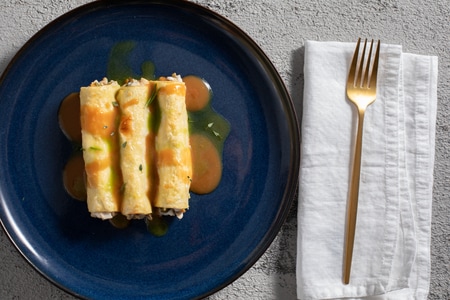 Canelones de pollo