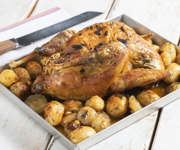 Gallina de Guinea rellena