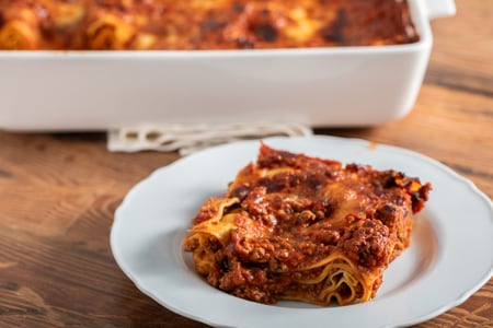 Lasaña sin bechamel
