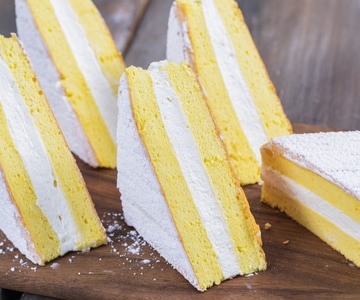 Tarta sándwich con crema de mascarpone