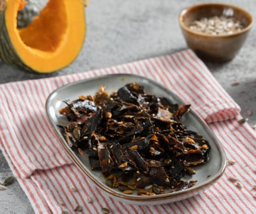 Chips de piel de calabaza