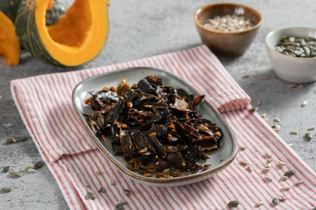Chips de piel de calabaza