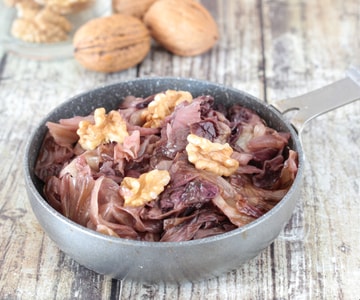 Radicchio en sartén