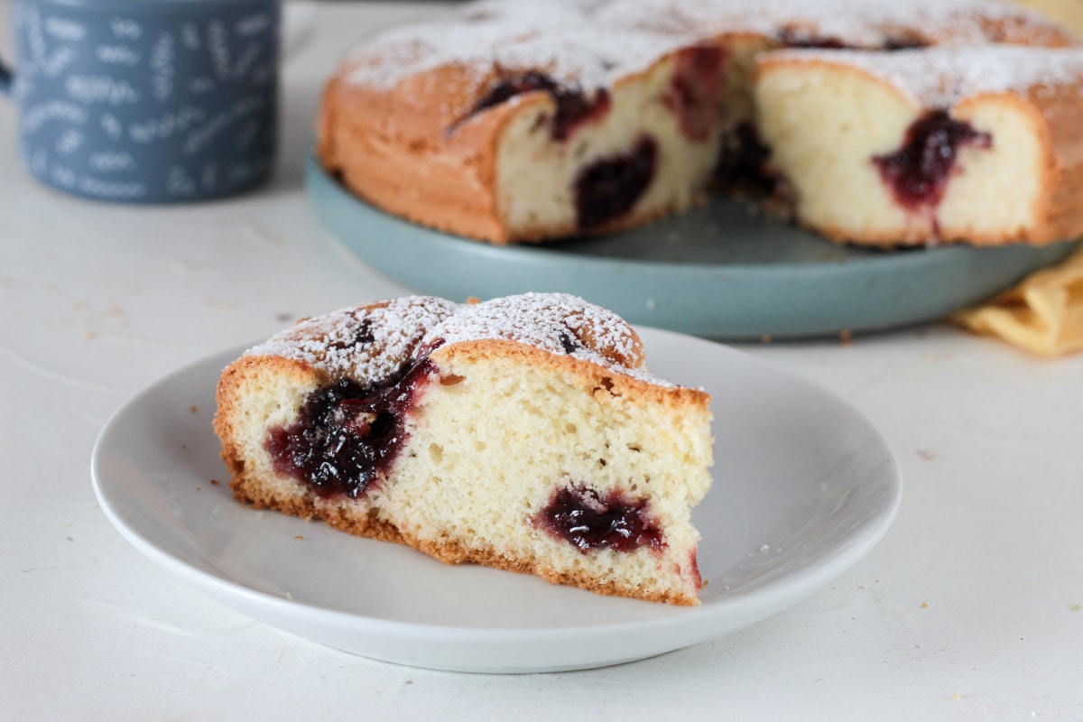 Tarta con mermelada
