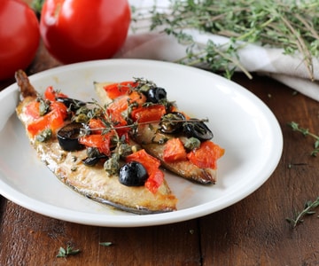 Caballa al horno