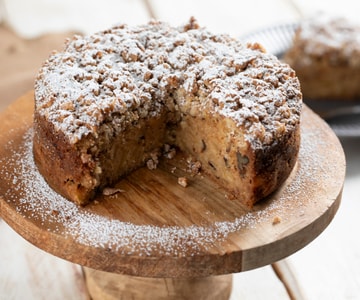 Pastel de manzana con crumble
