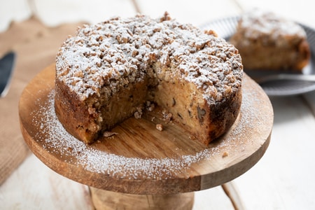 Pastel de manzana con crumble