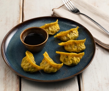 Gyoza al azafrán