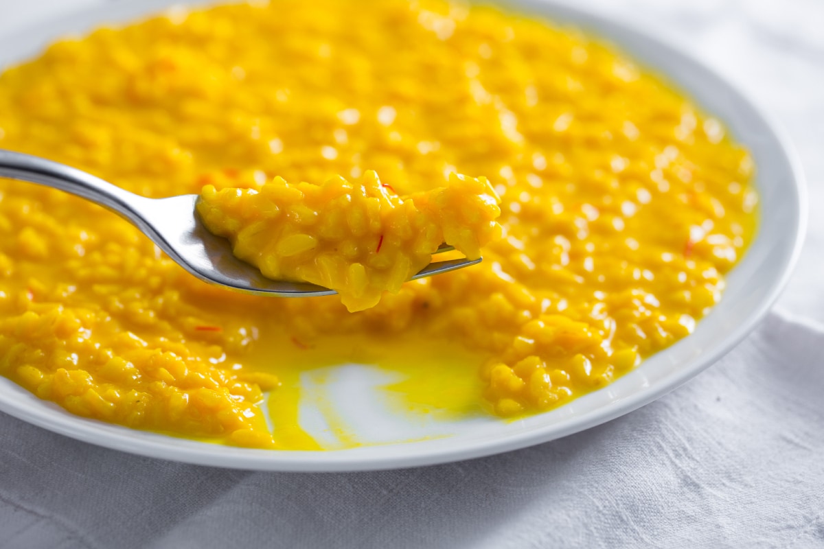 Risotto a la milanesa sin médula