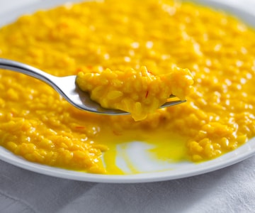 Risotto a la milanesa sin médula