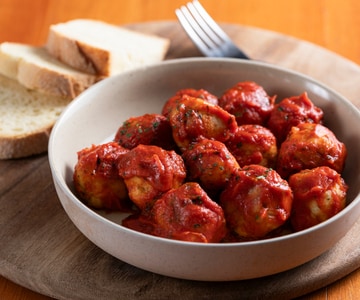 Albóndigas de bacalao con salsa