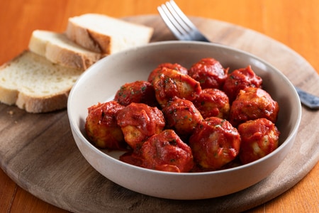 Albóndigas de bacalao con salsa