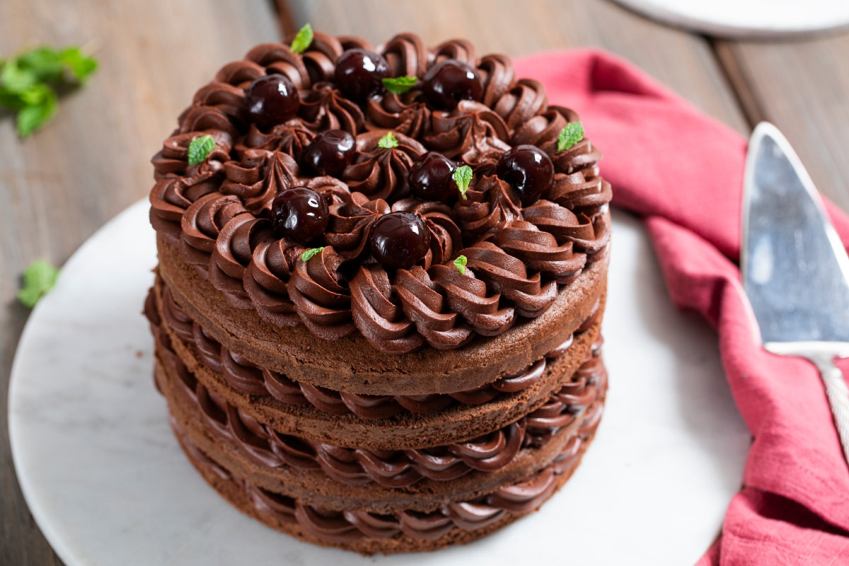 Tarta de chocolate y cerezas con Bimby®