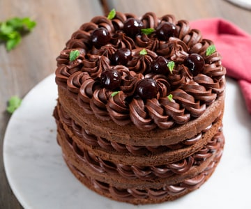 Tarta de chocolate y cerezas con Bimby®