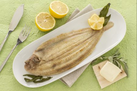 Lenguado con mantequilla y salvia