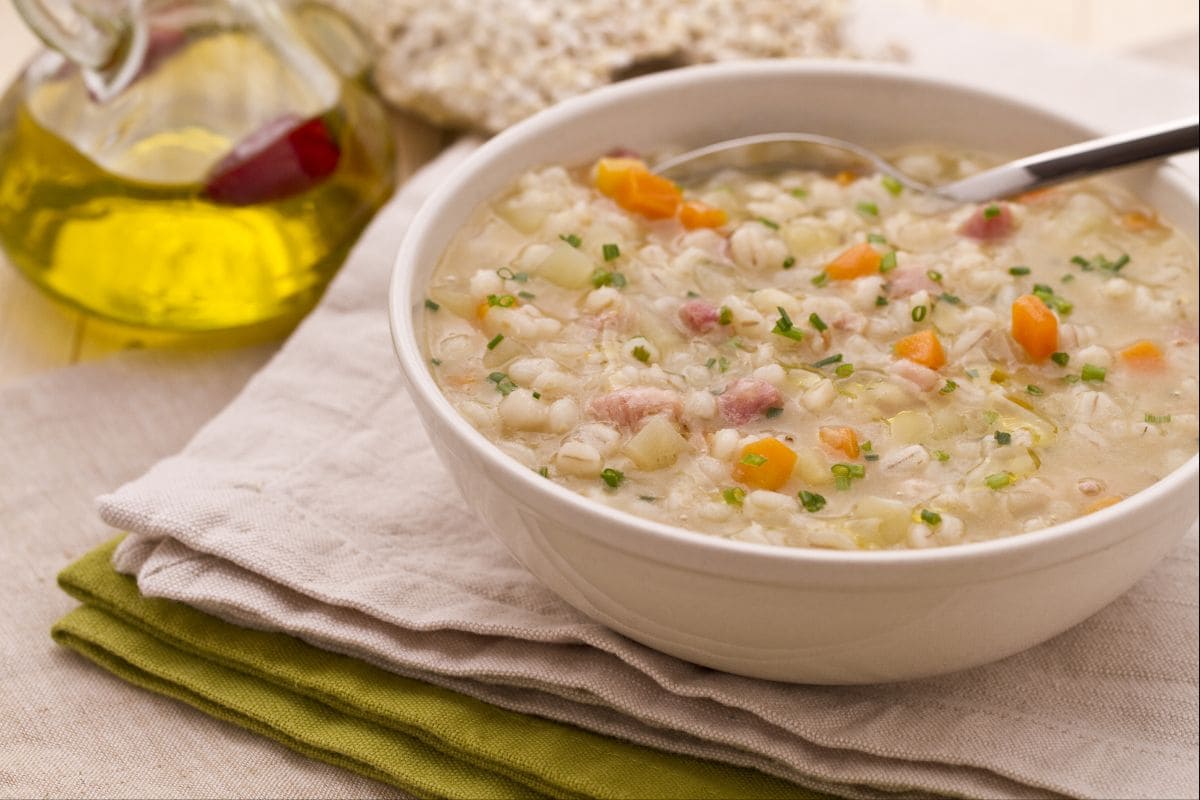Minestrone de cebada
