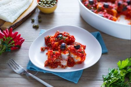 Bacalao al horno a la napolitana