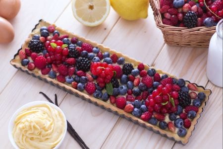 Tarta de frutas del bosque