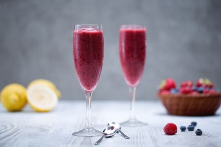 Sorbete de frutos rojos