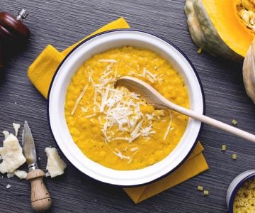 Sopa de calabaza a la milanesa