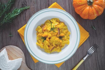 Pasta con calabaza