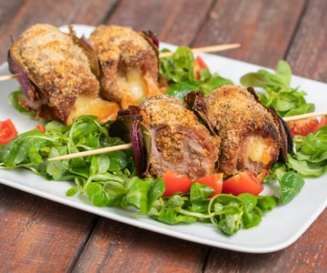 Rollitos de ternera y speck